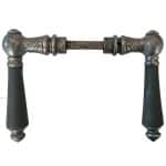 Türdrücker antik Jugendstil alt floral Eisen 18.5mm 9er Vk