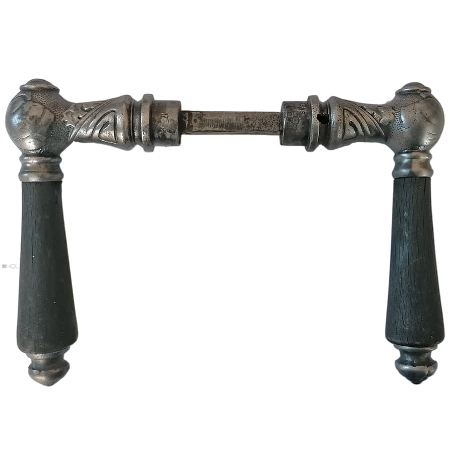 Türdrücker antik Jugendstil alt floral Eisen 18.5mm 9er Vk