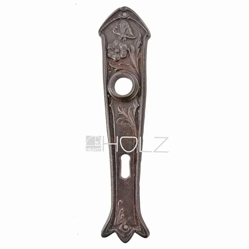 Langschild Jugendstil alt Schmetterling Eisen antik 19.3mm 72