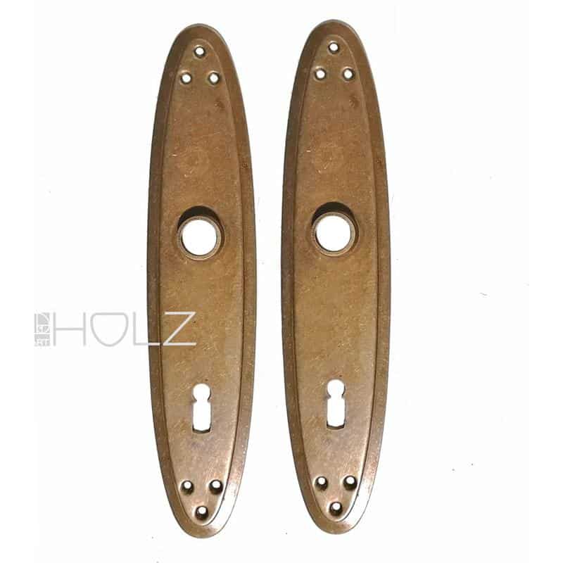 Langschilder alt Art Deco Türdrücker 16,3mm 72 Langschilder alt Art Deco Türdrücker 16,3mm 72