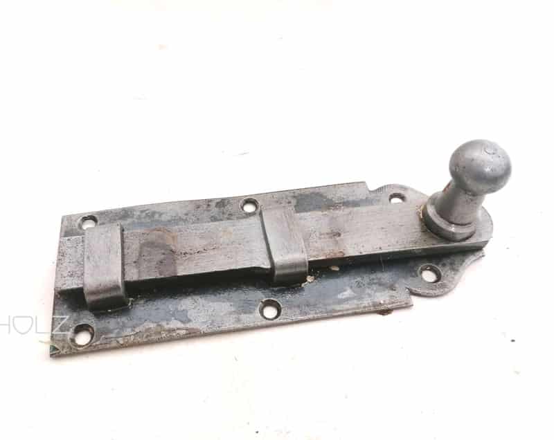 Knopfriegel Schieberiegel antik Türriegel Tor alt Eisen Tür 16 cm