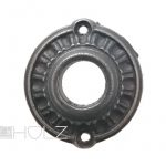 Drückerrosette antik Eisen Türdrücker alt rund Rosette Kranz 17.9 mm