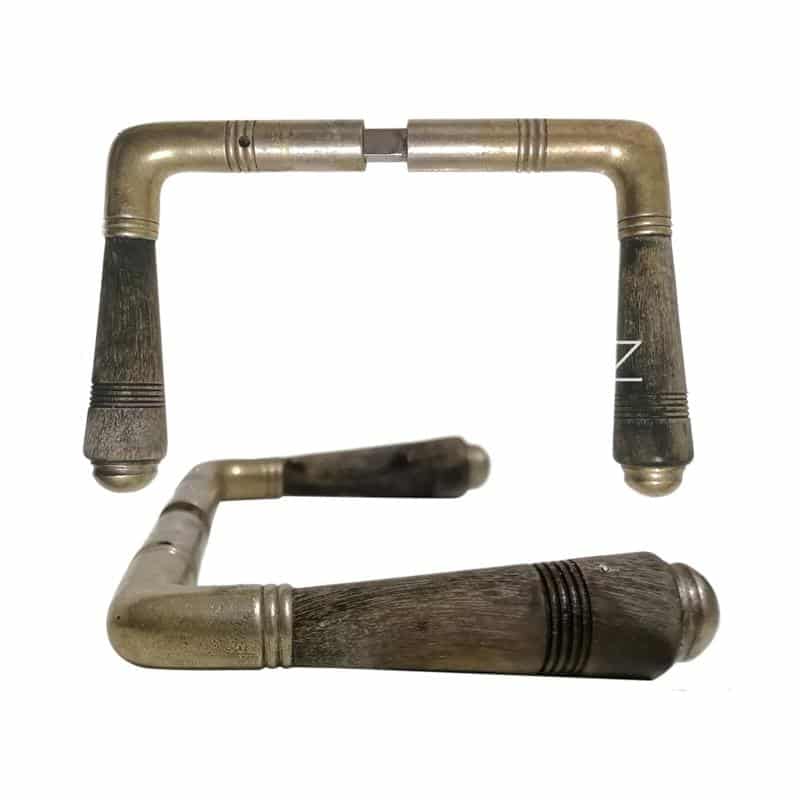 Türdrücker 1920er Art Deco Türklinken antik Messing Horn alt 8er Vk Türdrücker 1920er Art Deco Türklinken antik Messing Horn alt 8er Vk