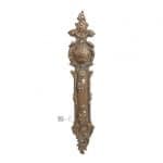 Antik Langschild alt Doppelschloss Blende Neo Barock Messing 58 mm 128