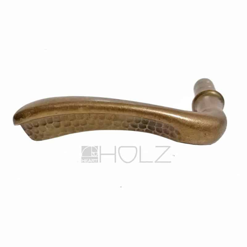 Türdrücker antik Art Deco alt Messing Hammerschlag 9er Vk