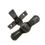 Fensterolive Horn antik mit Einreiber alt Kugel Hornolive