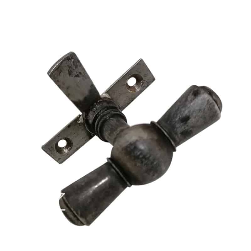 Fensterolive Horn antik mit Einreiber alt Kugel Hornolive