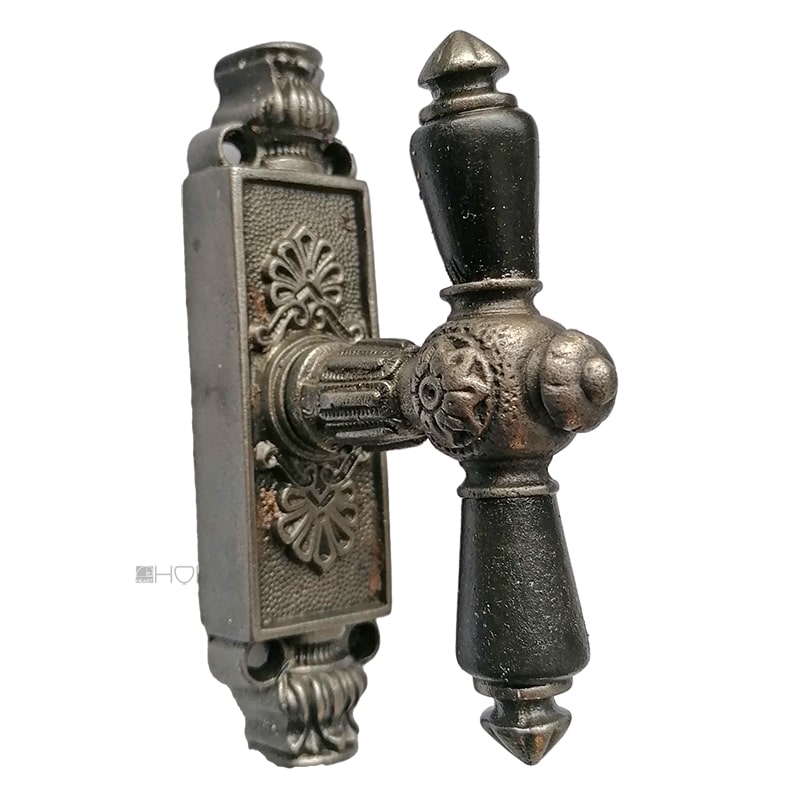 Basküle antik Fenstergetriebe Eisen neo barock alt Fensterolive Blüte Stern Basküle antik Fenstergetriebe Eisen neo barock alt Fensterolive Blüte Stern