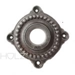 Große Türdrückerrosette antik alt Gusseisen Haustür Türklinke 21.3 mm