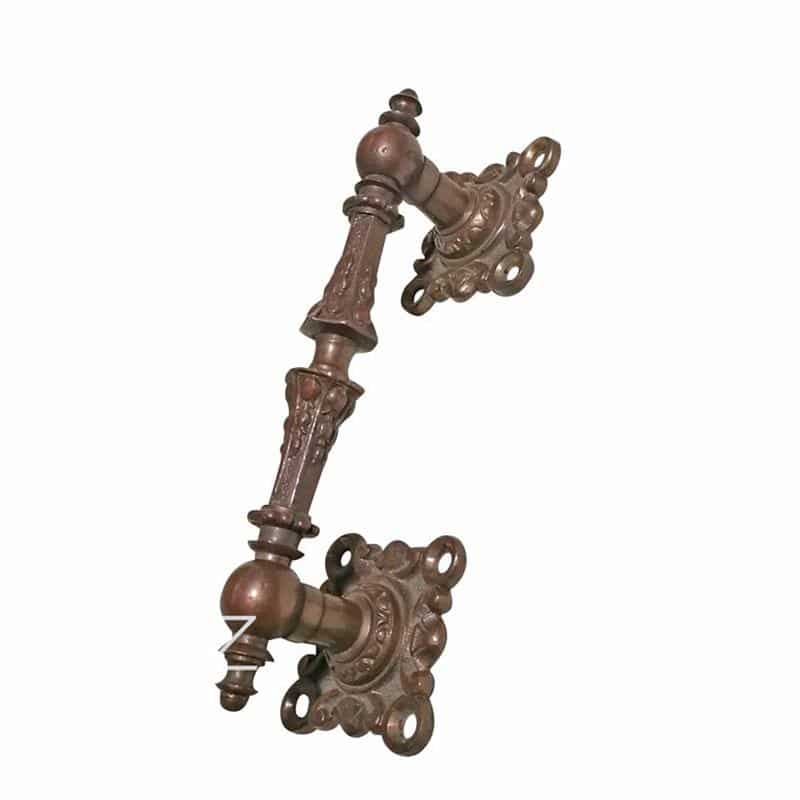 Stoßgriff antik Klaviergriff Pianogriff alt Bronze Türgriff