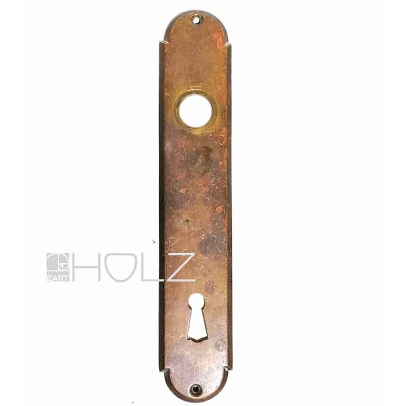 Langschild antik Messing alt Türdrücker 19.5 mm 114