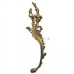 Möbel Bronze Beschlag vergoldet rechts antik Ranke alt 16.5cm