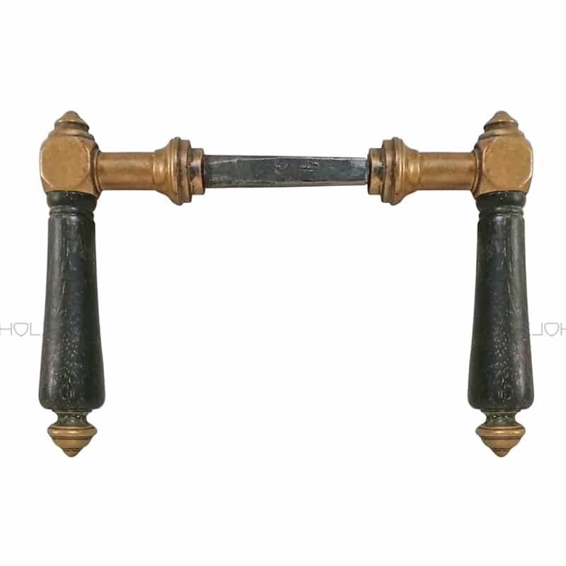 Türdrücker antik Würfel Ebenholz alt 8er Vk