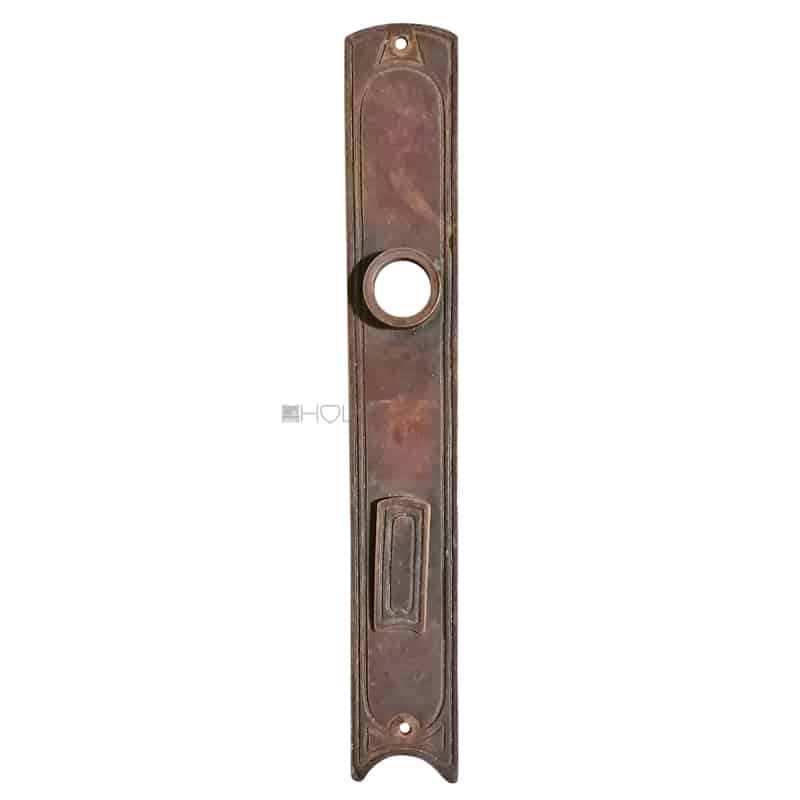 Langschild Jugendstil Avantgarde alt Patina 17.2mm 80