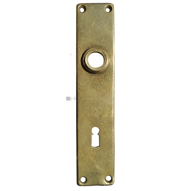 Langschild Avantgarde Bauhaus Messing alt Türdrücker 43x204-17x78