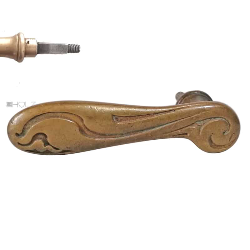 Türdrücker Jugendstil floral alt Wohnungseingang 16.4mm 9er Vk