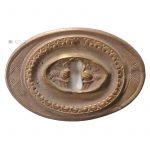 Bronze Möbel Schlüsselschild oval antik 78mm 80gr.