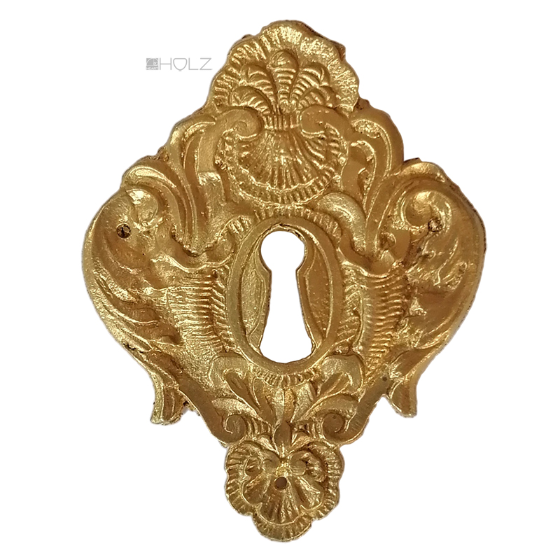 Bronze Möbel Schlüsselschild antik barock prächtig 60x77