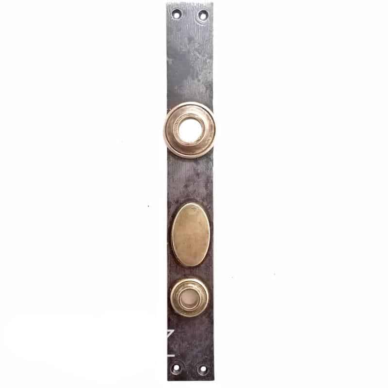 Langschild antik Drückerschild Tür Einstemm Einlass alt 16.2 mm 68