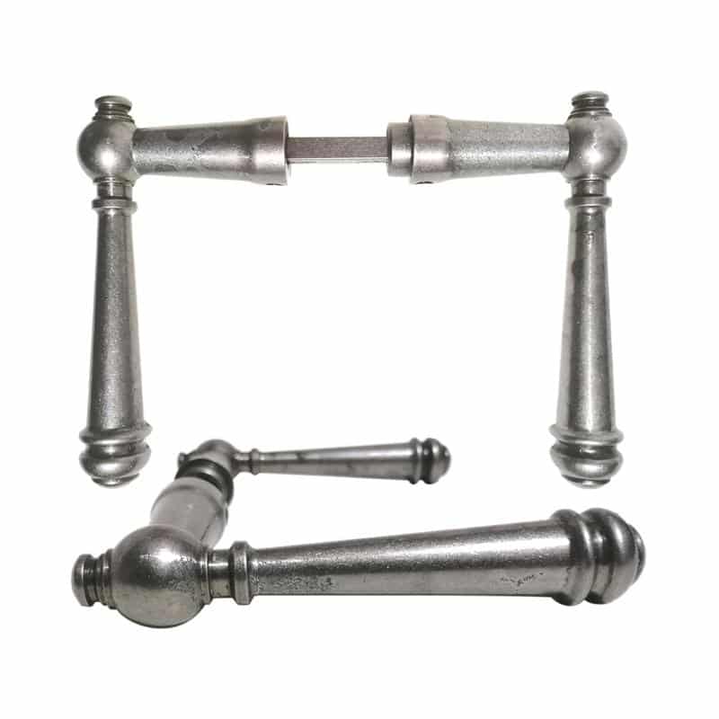 Türdrücker antik Ball Stahl Türklinken Kastenschloss 18.7 mm 8er Vk