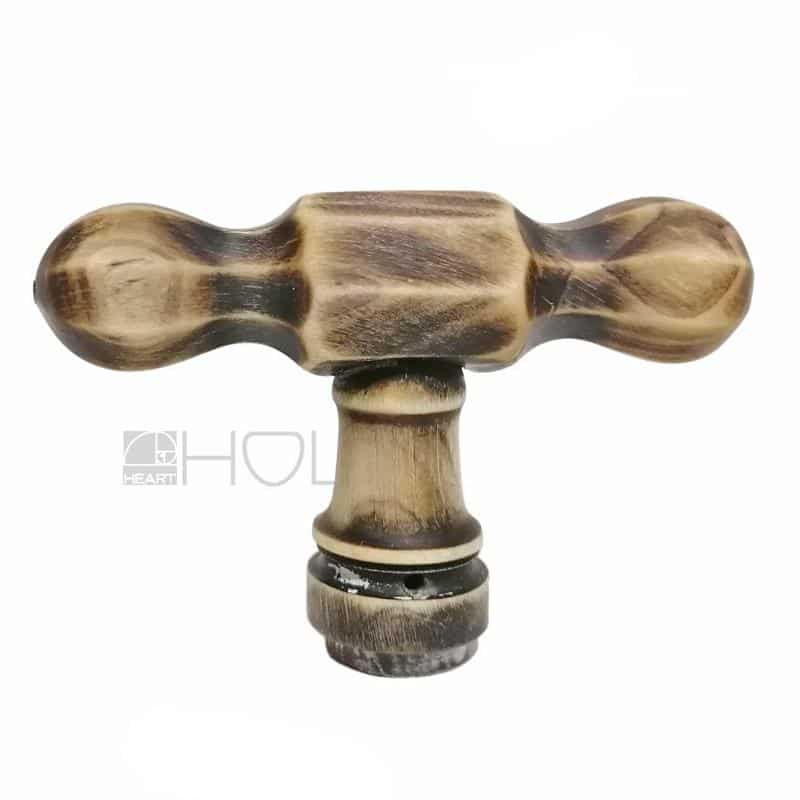Fensterolive Horn antik Fenstergriff Hornolive alt polygon