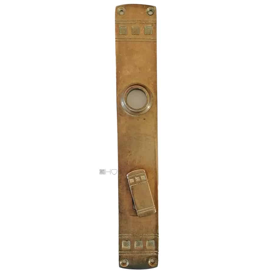 Jugendstil Langschild Avantgarde Quadrat alt 17.8mm 78