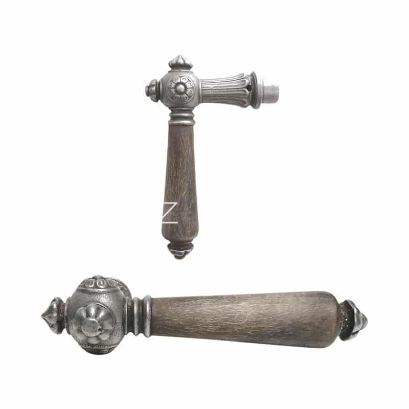 Türdrücker antik Eisen Blüte groß Türklinke Horngriff alt 10er Vk Türdrücker antik Eisen Blüte groß Türklinke Horngriff alt 10er Vk
