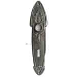 Tür Langschild Jugendstil floral alt Gusseisen 19.2mm 72