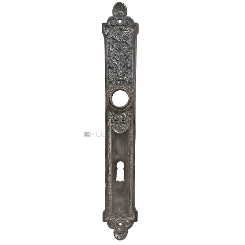 Langschild antik Türdrücker Türklinke alt Perle Eisen 19mm 78 Langschild antik Türdrücker Türklinke alt Perle Eisen 19mm 78