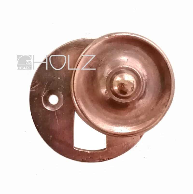Art Deco Schlüsselrosette Tür Rotguss Messing alt antik Schlüsselblende