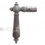 Türdrücker antik Gründerzeit Eisen Türklinke Blüte Horn alt 9er Vk