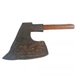 Breitbeil antik Zimmermann Behaubeil alt geschmiedet Rechtshänder 30/53cm