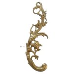 Möbel Bronze Beschlag antik Ranke floral rechts 16.5cm