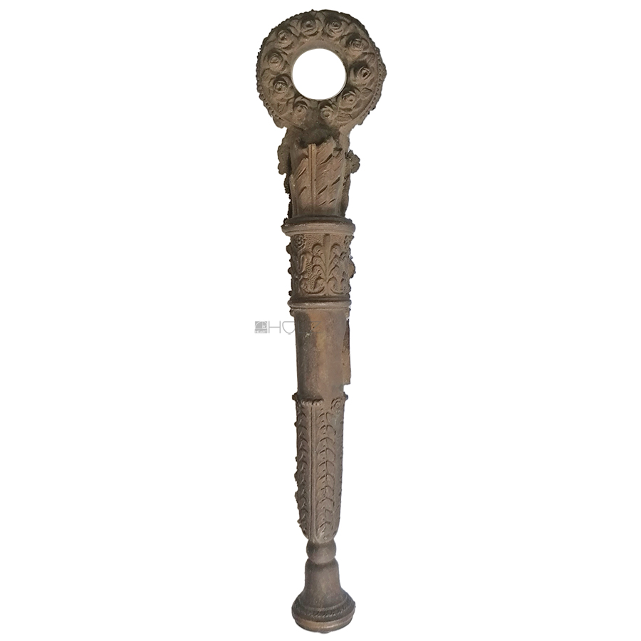 Bronze antik 25cm 660gr. Teil einer Lampe etc.