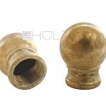 Endstück Vorhangstange Messing Kugel 35 mm Gardinenstange 19 mm