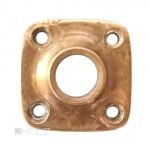 Bauhaus Rosette für Nachtriegel Sperriegel antik Messing 1920er alt 11mm