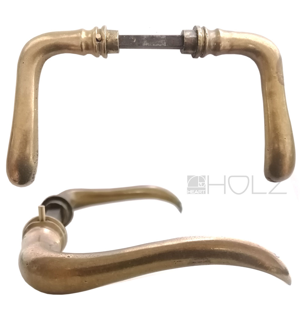 Jugendstil Türdrücker Türklinken alt Welle 15.9mm langer 9er Vk