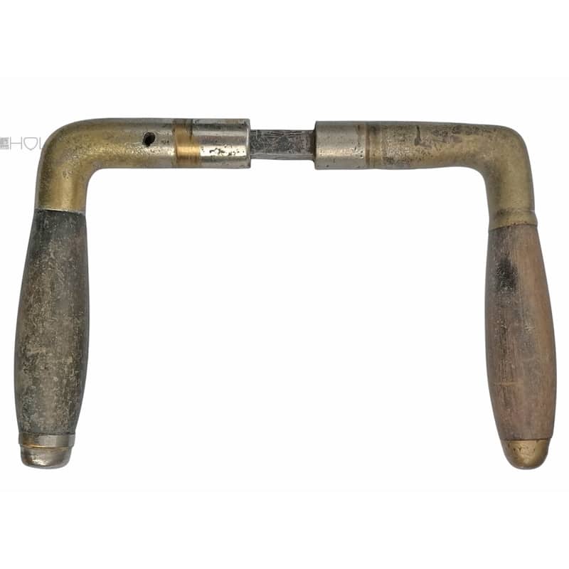 Türdrücker Avantgarde alt Messing Tonne Horn vernickelt 15.3mm 8er Vk