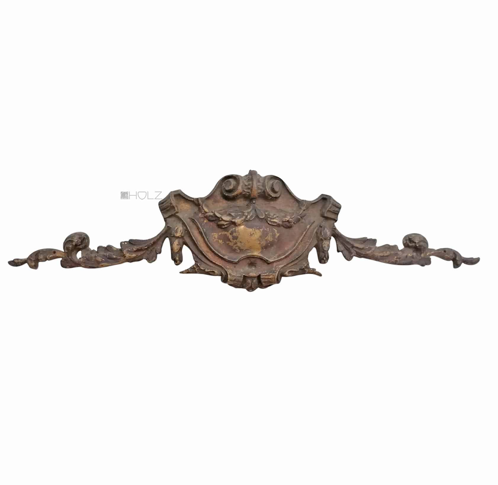 Bronze Beschlag antik Patina Barock Supraporte Möbel alt 41cm