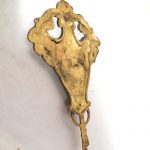 Bronze feuervergoldet Möbel Beschlag klassizistisch antik Applikation alt 23cm