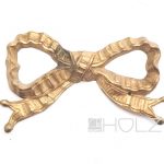 Möbel Bronze antik feuervergoldet Schleife klassizistisch alt 13cm
