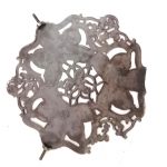 Gusseisen antik Abeckung Lüftung Rohr alt 28 cm rund