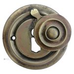 Schlüsselschild alt Avantgarde groß Tür Schlüsselrosette Art Deco 62mm