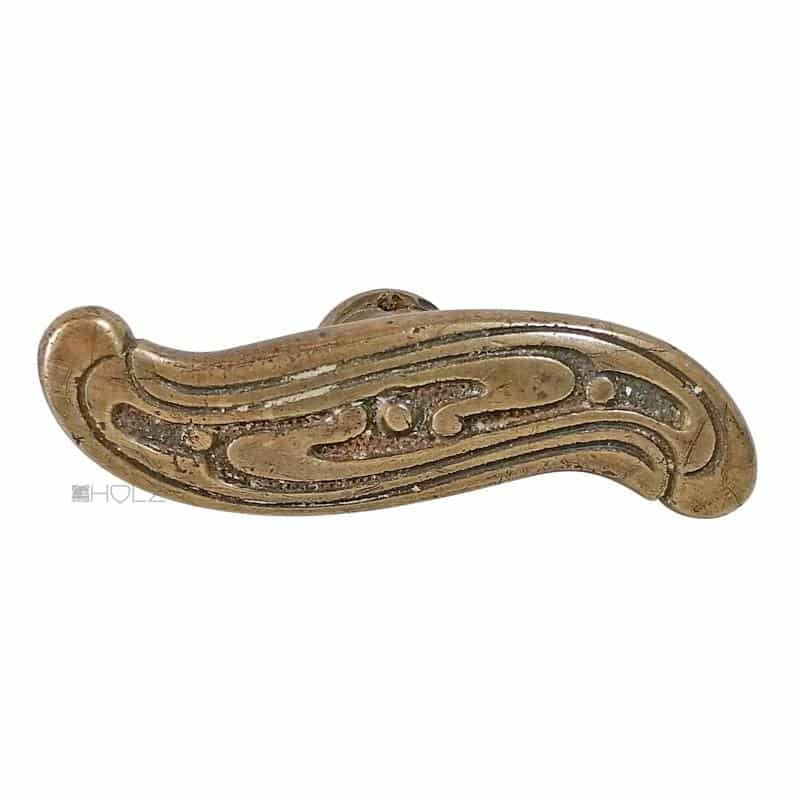 Fensterolive Jugendstil Fenstergriff alt floral 86mm