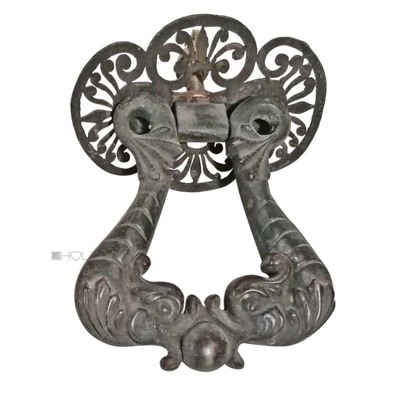 Bronze Türklopfer antik Fisch alt groß Tür 18cm 1.5kg