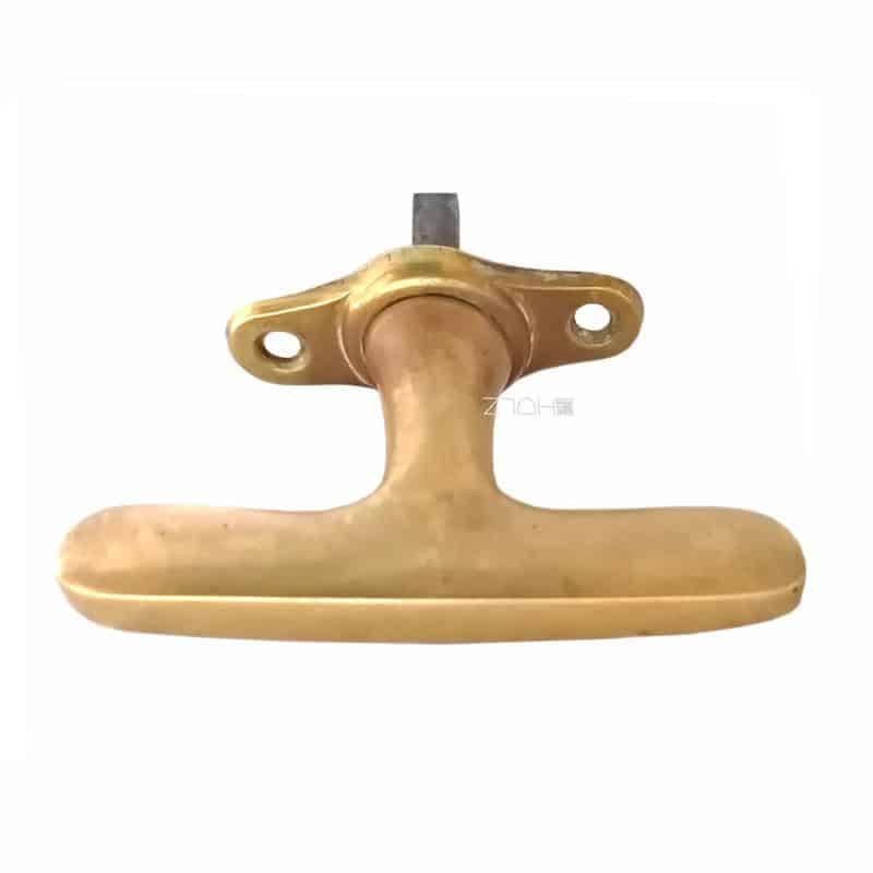 Fensterolive antik Bauhaus Messing Fenstergriff 79mm 43 Fensterolive antik Bauhaus Messing Fenstergriff 79mm 43