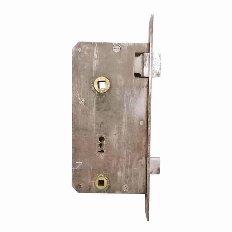 Tür Einsteckschloss Nachtriegel antik alt links 60er Dorn 9er Vk 65 mm 120