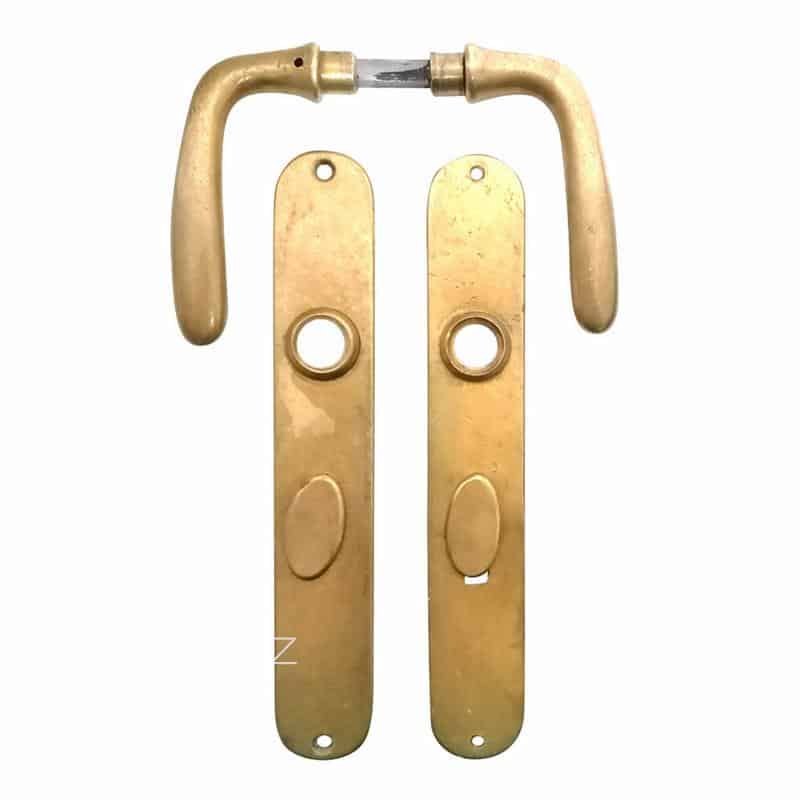 Jugendstil Drückergarnitur antik alt Türdrücker Messing Avantgarde 9er Vk 68 mm Jugendstil Drückergarnitur antik alt Türdrücker Messing Avantgarde 9er Vk 68 mm