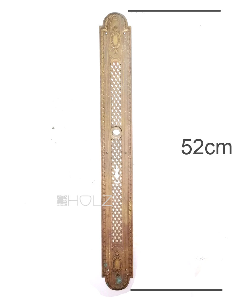 Fingerplatte antik Tür Langschild Frankreich Griffbeschlag Messing alt Fingerplatte antik Tür Langschild Frankreich Griffbeschlag Messing alt