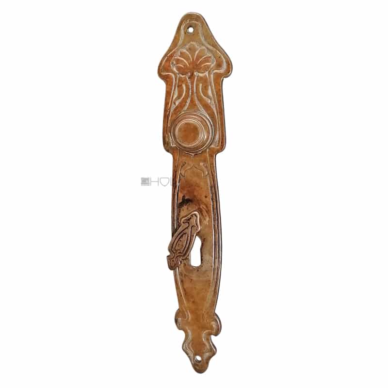 Langschild Jugendstil floral alt Blende Tür Schild 83mm